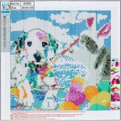 Diamentowa mozaika 5D - Cat&Dog 30x30 80885 - Centrum