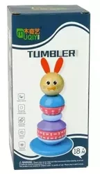 Drewniana piramidka edu Balansująca wieża MIX - Leantoys