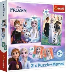 Puzzle 2w1 + memos Księżniczki w swojej krainie - Trefl