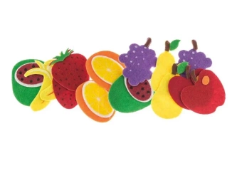 Naklejki z filcu Owoce 14szt - Brewis