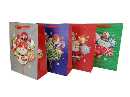 Torebka prezentowa świąteczna 32x26x10cm MIX - ADAR