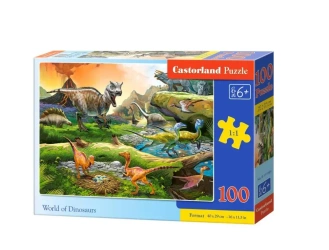 Puzzle 100 World of Dinosaurs CASTOR - Castorland