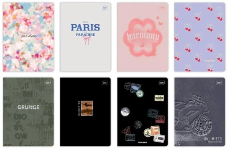 Zeszyt A5/60K kratka M 70g UV mix (10szt) - INTERDRUK