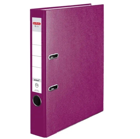 Segregator A4 5cm PP jagodowy Q file - HERLITZ