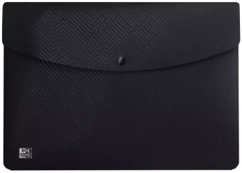 Teczka kopertowa A4 Oxford, polipropylenowa, czarna