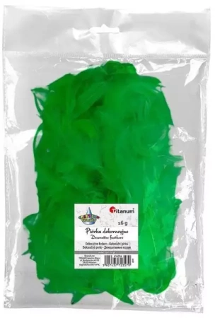 Piórka puch 16g zielone - Titanum