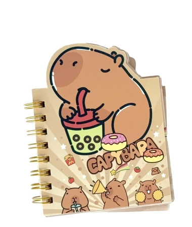 Notesik na spiralce Kapibara Przekąski 50 kartek - Dalprint dpCraft