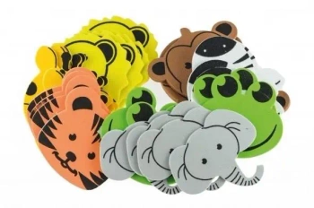 Naklejki z pianki dżungla 35szt - Brewis