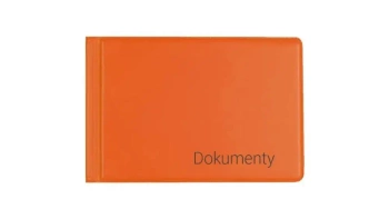Okładka na dokumenty małe orange - Biurfol