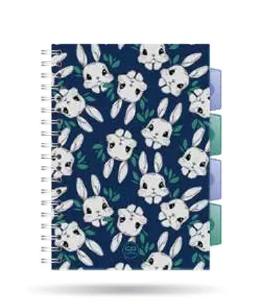 Kołozeszyt A5 100k kratka PP Coolpack bunnyland - PATIO