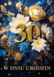 Karnet B6 3D Urodziny 30 - Armin Style