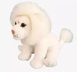 Lew biały siedzący 20cm - Dubi