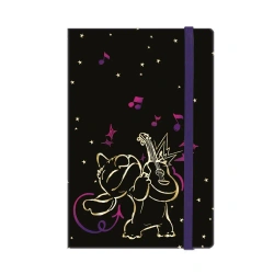 Notes A5 80k. linia z gumką Disney Gold Stitch wzór 2 - PATIO