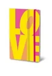 Notatnik 210x130/192K Fluo Love Yellow - Stifflex