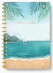 Kołonotatnik ozdobny B5/160K kratka Plaża - Cozywood