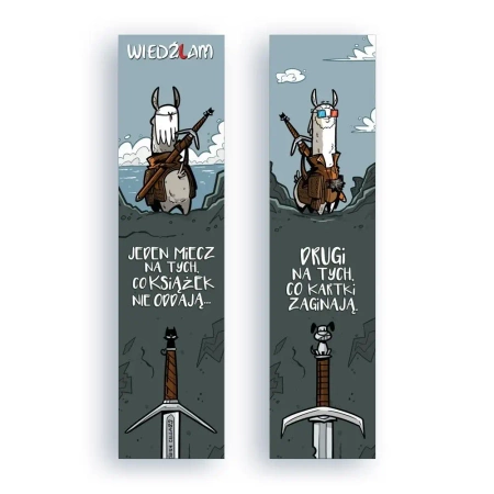 Zakładka kartonowa - Dwa miecze - Molom