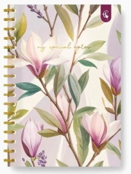 Kołonotatnik ozdobny B5/160K kratka Magnolia - Cozywood