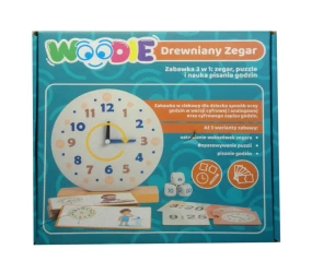 Drewniany zegar Woodie 3w1 - SWEDE