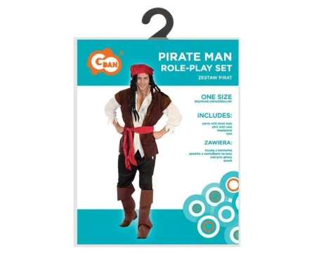 Strój dla dorosłych Pirat rozm. uniwersalny - Godan
