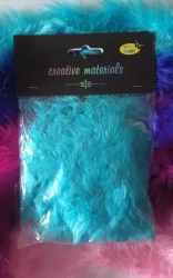 Girlanda z piór 2m błękitna - Galeria Hobby