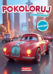 Kolorowanka Pokoloruj samochody z naklejkami - Maciej Ratajczyk