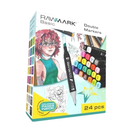 Markery artystyczne 24szt - Rawmark
