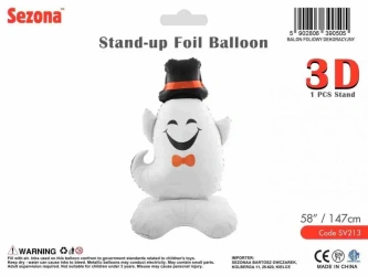 Balon Halloween Duch w kapeluszu 147cm - Sezona