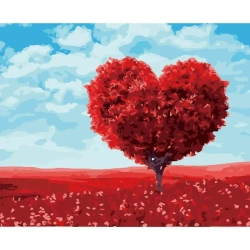 Malowanie po numerach 40x50cm Serce - Koh-I-Noor