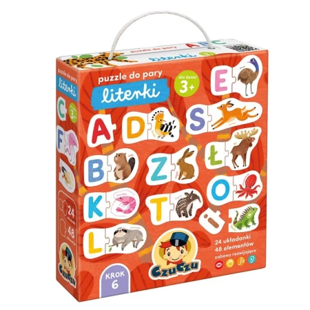 CzuCzu Puzzle do pary Literki 3+ - Opracowanie zbiorowe
