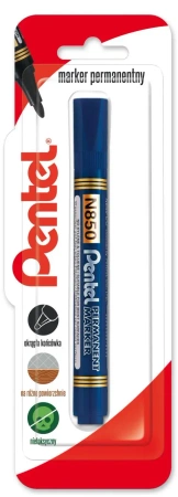Marker permenentny z okrągłą końcówka N850 niebieski 1 szt. - PENTEL