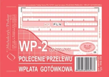 Polecenie przelewu wpłata gotówkowa... 449-5M - Michalczyk i Prokop
