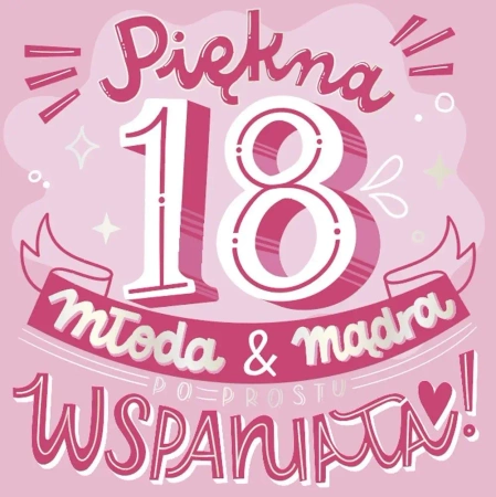 Karnet Urodziny 18 - Kukartka