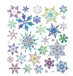 Naklejki śnieżynki 30szt - Dalprint dpCraft