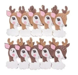 Naklejki 3D z piankami bambi 10szt - Dalprint dpCraft
