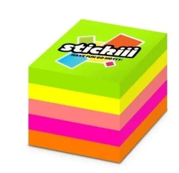 Kostka samoprzylepna 51x51mm 400K 5 kolorów neon - Alfa Pastello