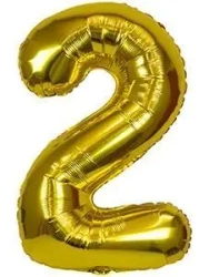 Balon foliowy XXL 2 złoty 61cm - Arpex
