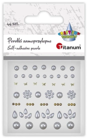 Perełki samoprzylepne mix 44szt - Titanum