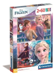 Puzzle 2x60 Super kolor Frozen 2 - Clementoni