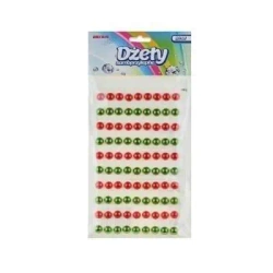 Dżety samoprzylepne czerwono-zielone - 90 sztuk - Brewis