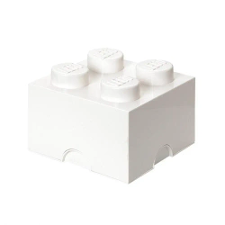 LEGO(R) pojemnik klocek czwórka biały - NHG