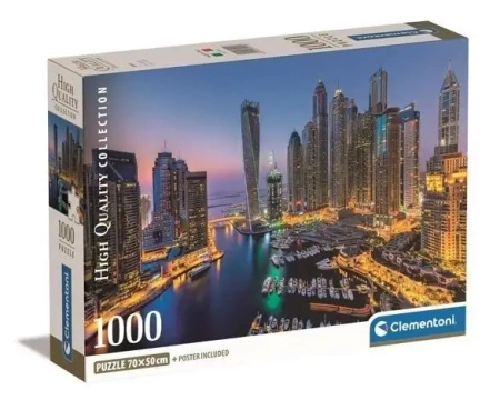 Puzzle 1000 Compact Dubai - Clementoni
