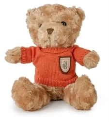 Miś kudłaty 22cm w sweterku pomarańczowy - Daffi