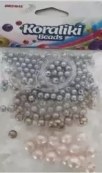 Koraliki do nawlekania 3 kolory 12g - Brewis