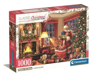Puzzle 1000 Compact Christmas Collection - Clementoni