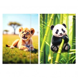 Teczka z gumką A4 Wild Animal mix - STARPAK