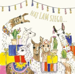 Karnet KW Urodziny lamy - Henry
