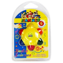 Kredki świecowe gwiazda 6 kolorów - Titanum