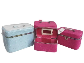 Kuferek S z lusterkiem na zamek 19x11x10cm MIX - ADAR