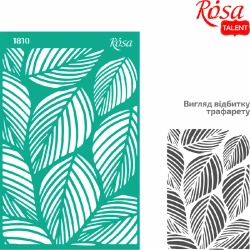 Szablon samoprzylepny wielokrotnego użytku liście 13x20cm - ROSA