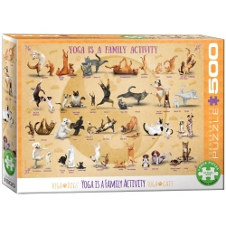Puzzle 500 Yoga is a Family Activity 6500-5354 - Eurographics